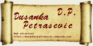 Dušanka Petrašević vizit kartica